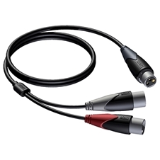 Procab CLA735/2 - Аудиокабель XLR 3-pin (розетка) – 2х XLR 3-pin (вилка)